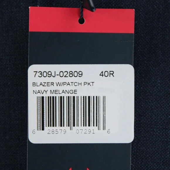 Cardinal of Canada NWT Wool Blend Sport Coat Size 40R US In Blue Melange